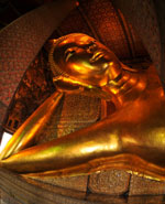 Bangkok - The statue of Reclining Buddha