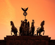 Berlin - Brandenburg Gate, statue of victory