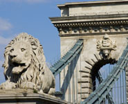 Budapest - the Chain Bridge, city's most famous landmark