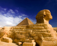 Cairo - the Great Pyramid and the Sphynx