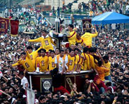 Manila - Feast of the Black Nazarene, a huge religious clebration